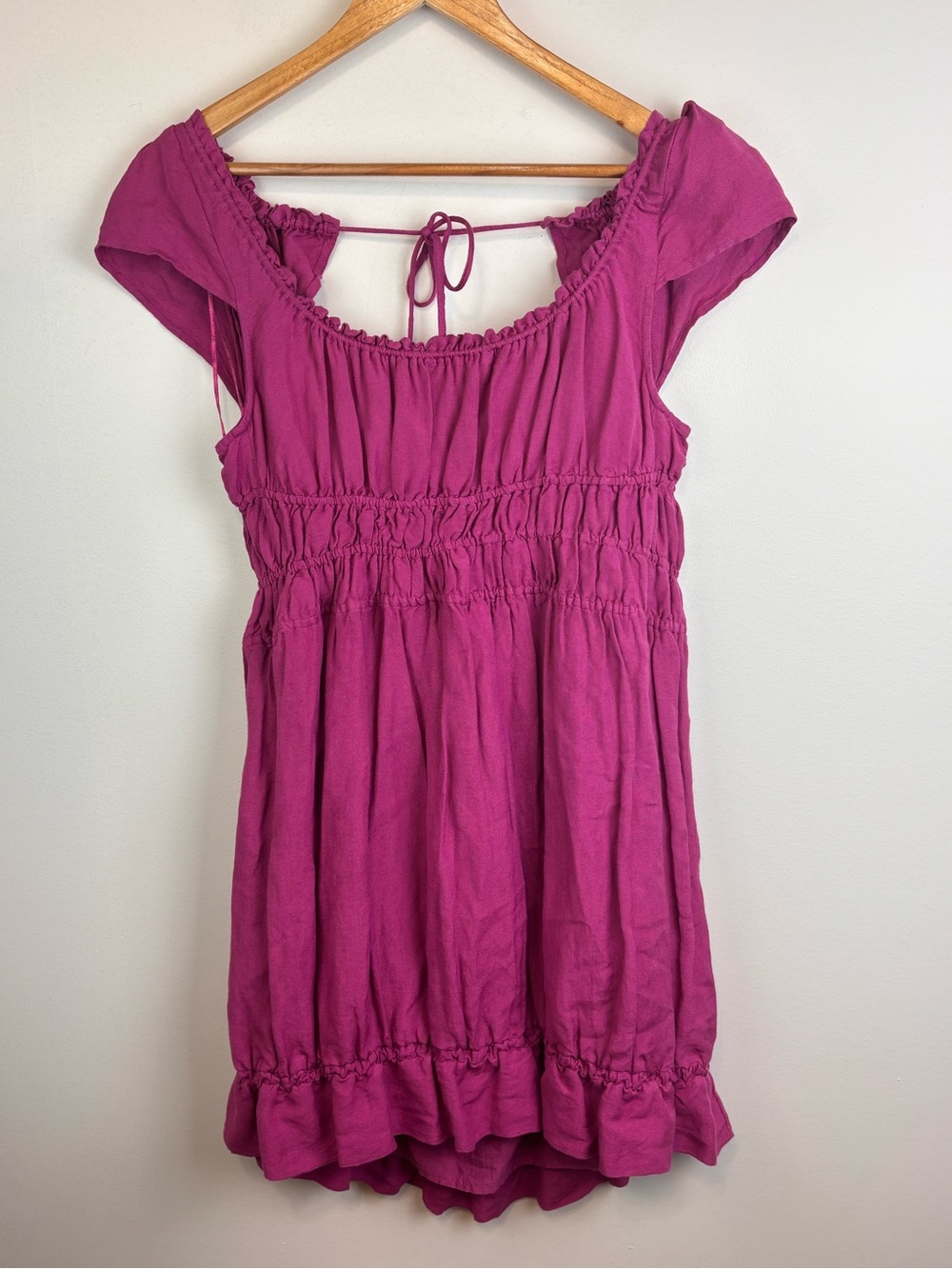 Anthropologie Boho Sack Dress Mini Peasant Cottage